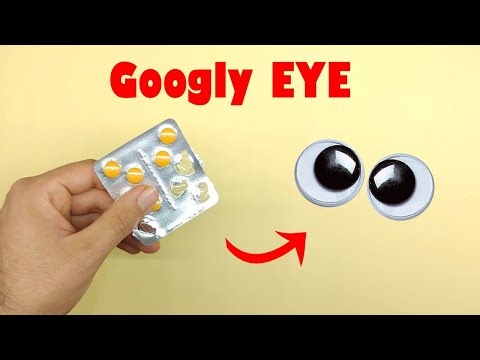 DIY Googly Eyes from Pill Blister Packs | Easy Recycle Craft
