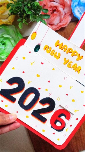 DIY New year card🎈🎊 | Easy New year card💌 #diy #craft #newyear #newyearcard