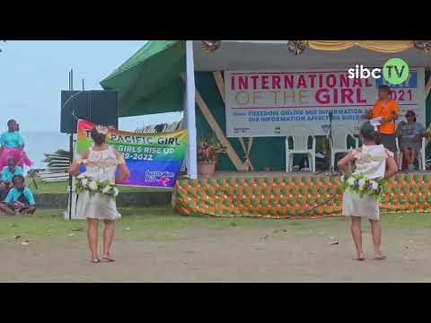 International day of the girls, dance performance in Solomon Islands.