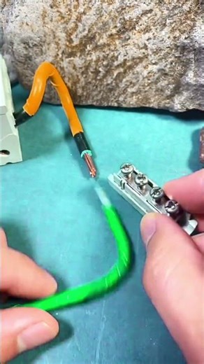 Copper Aluminum Wire Quick Connection Technique #ideas #shorts #wire #electricaltips