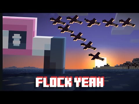 I Lead 1000 Flamingos Into War! 🦩☕ (Minecraft Short Animation)