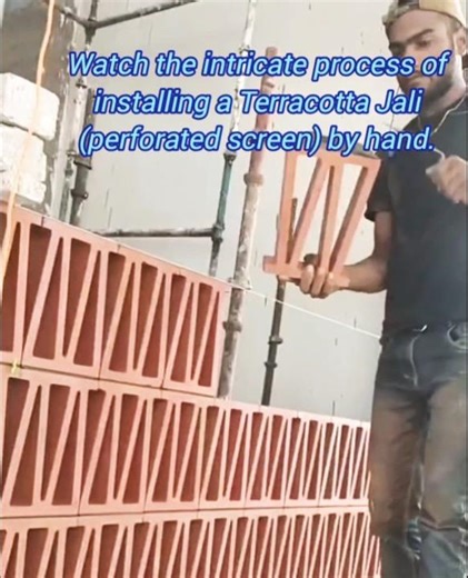 Building a Traditional Terracotta Jali Screen