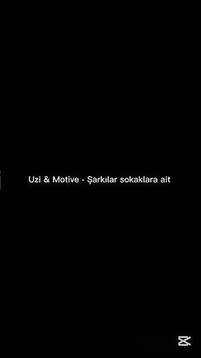 Uzi & Motive - Şarkılar sokaklara ait lyrics/sözleri #edit #lyrics #music #shorts