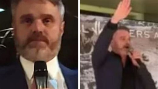 Neighbours star charged with Nazi salute