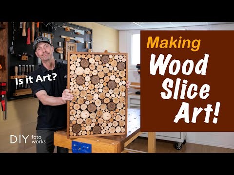 Wood Slice Wall Art! DIY