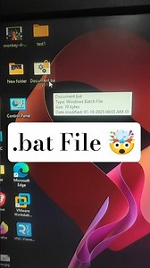 .bat File 🤯🔥| Day-0449 | Windows Tips window #techreels #reel #short #windows11tips