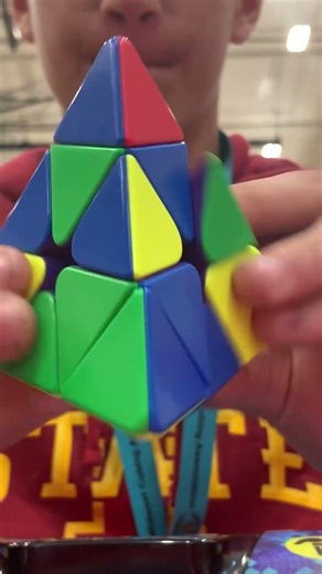 14.74 Pyraminx Solve “That’s impressive” 😂 #cuber #fyp #short #shorts #shortsfeed #speedcubeshop
