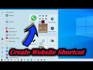 How to Pin a Website Shortcut to Start Menu