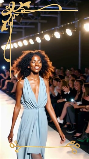 DESFILE DE MODAS VESTIDOS DISTINTOS IA