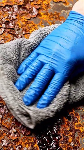 wow rust iron cleaning magic 😱|#ytshorts #rustremoval