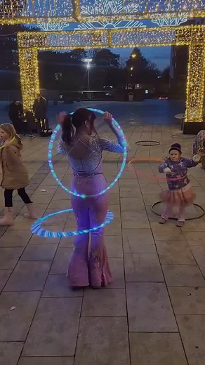 LED Hula Hoops for @twistedblissents #ledhoop #70sdisco #circusentertainer #hulahoop #hoopeverydamnday | Circa Hula Hoop & Fire Artist