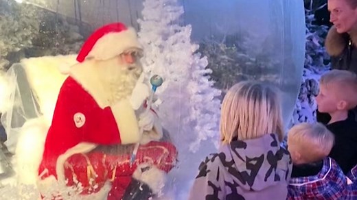 Danish zoo puts Santa inside snow globe to keep him Covid-safe