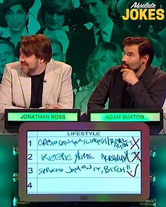 Jimmy Carr hosts the Big Fat comedy panel shows that challenge a dazzling array of celebrity panellists about what they know and there's a lot of questions that need answering... | Absolute Jokes