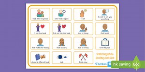 Twinkl Symbols: Reading AAC Mat