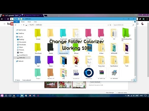 Tutorial How to change folder color on window 10 ? Working 100% Folder Colorizer download