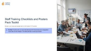 Staff Training Checklists and Posters Pack Toolkit Ready to Use Classroom Man...