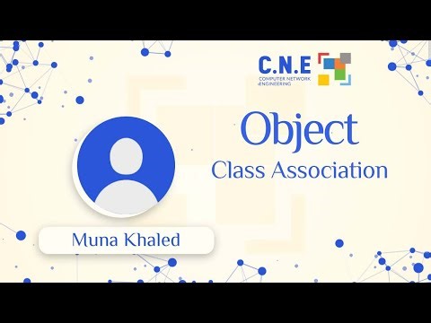 Object Oriented programming | Class Association | Muna Khaled | CNE