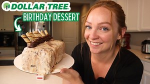 Making my birthday cake with only Dollar Tree finds!