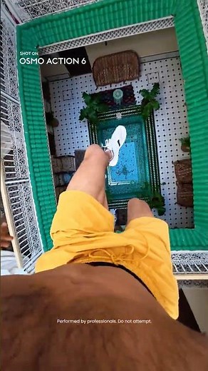 POV Hotel Pool Jump Captured with Osmo Action 6