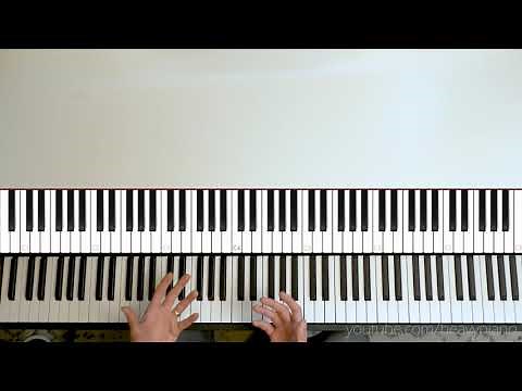 "Finger Picking" Style Piano Tutorial (Don't Think Twice)
