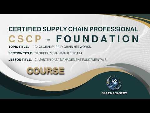 044 CSCP Master Data Management Fundamentals
