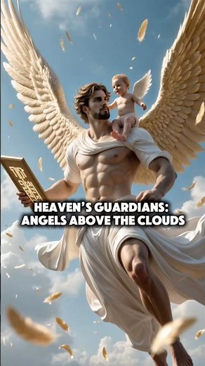Heaven’s Guardians: Angels Above the Clouds #angel #babyangel #cute #trend