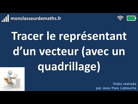 Tracer le représentant d'un vecteur sur un quadrillage
