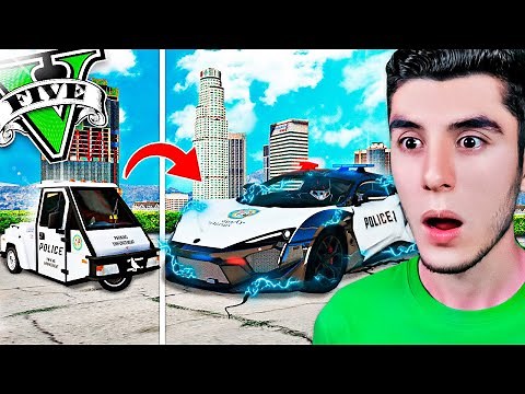 PASO del COCHE de POLICÍA mas LENTO al mas RÁPIDO de GTA 5! (Mods)