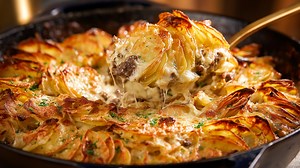 I cooked this cheap ground beef and potatoes dinner... everyone asked for more