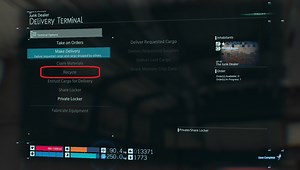 Death Stranding Storing Materials at Facilities & Recycling