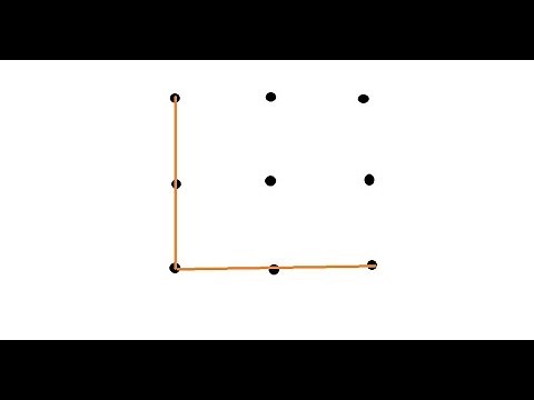 how to connect 9 dots with 4 straight line