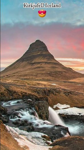 This Mountain Looks Too Perfect to Be Real 😳 #kirkjufell