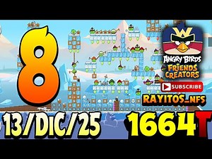 Angry Birds Friends Level 8 Tournament 1664 Highscore POWER-UP walkthrough