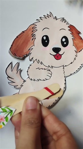 CUTE DOG POPS : Out Holding Flower | Easy DIY Tutoria#diy #shorts #viral #treanding #cute #craft