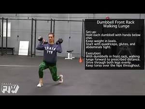 Dumbbell Front Rack Walking Lunge