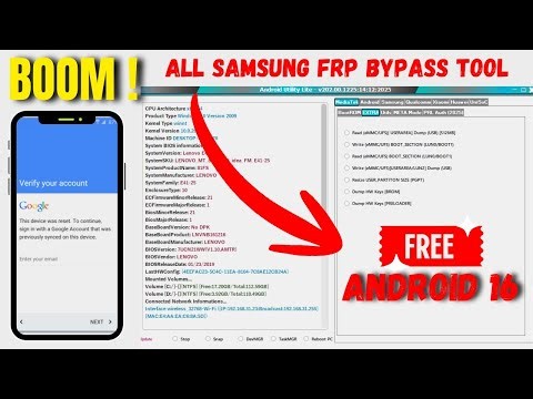 Android Utility Lite Tool V202.00 | New Update MTK & Samsung FRP FREE 2025 | GSM HUB TEAM