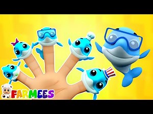 Shark Finger Family, Nursery Rhymes And Preschool Animal CArtoon Videos