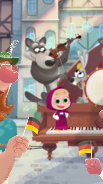 Rosie and the choir 🇩🇪🎹 #Shorts #AllThisIsGermany #tadaboom #mashaandthebear #songsforkids