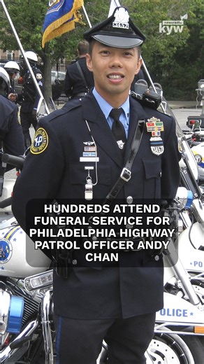 KYW Newsradio on Instagram: "Andy Chan, the beloved Philadelphia highway patrol officer who died earlier this month after a six-year battle with injuries sustained in a motorcycle crash, was honored with a large police procession and ceremony on Tuesday. In January 2019, Chan was riding his police motorcycle to work when he was hit by a van near Pennypack Park. He suffered a traumatic brain injury and required around-the-clock care. Police officials announced his death on Dec. 2. He was 55. At h