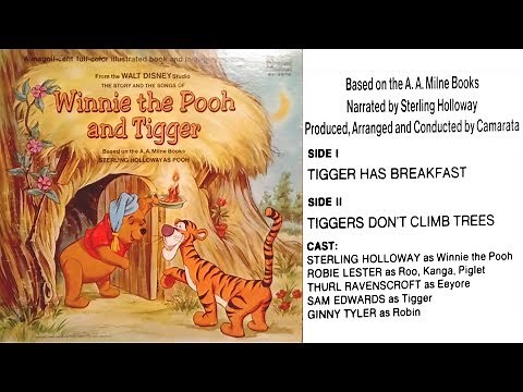 Winnie the Pooh and Tigger (1968) Disneyland Book and Record