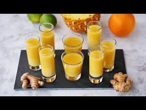 Immune-boosting Ginger Shots (Healthy Recipe)