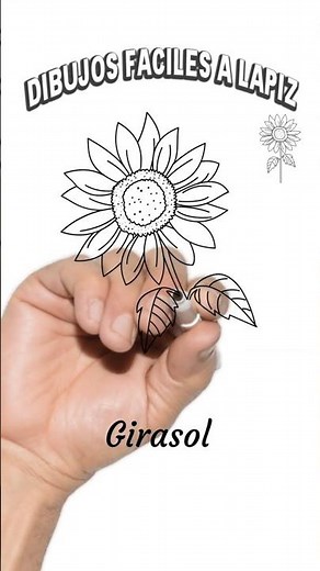 Cómo dibujar un girasol que prefiere la sombra de un árbol 🌻 deprimido ❌ Dibujos fáciles a lápiz