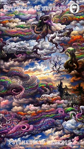 Magic Mushroom - Psychedelic Visuals [TRIPPY WARNING] (4K) #psychedelicvisuals #clouds #trippy