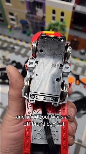 9volt power pickup using an old lego train motor box. #lego #power #9volt #howto