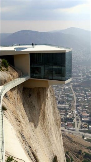 Cliffside Masterpiece: Modern House Floating Above the Clouds 🌄✨ #aiarchitecture