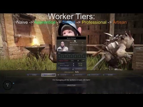 Black Desert Tutorial - Workers: Hiring and Firing