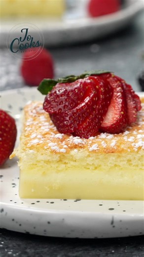 15K views · 195 reactions | 慄‍♂️ Magic cake? More like sorcery in the kitchen. I swear, one minute it's a batter 北, the next minute it's a 3-layered masterpiece . How does it do that? I'm starting to suspect the cake sold its soul to the devil for those powers . #MagicCake #SorceryInTheKitchen #HowDoYouDoThat #CakePowersActivated Recipe—https://www.jocooks.com/recipes/magic-cake/ | JoCooks | Facebook