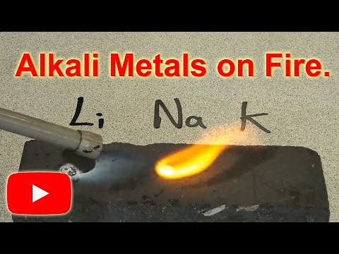 Alkali Metals and Oxygen. See what happens when I burn alkali metals such as lithium and sodium.