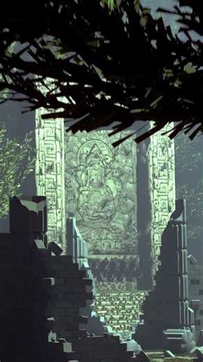 Lost Temple of the Gods | Blender 3D Environment Design | Cinematic Jungle Ruins