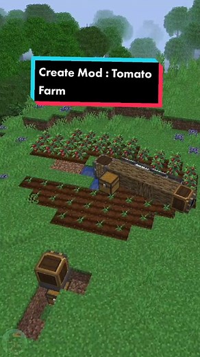Create Mod Tomato Farm Tutorial: Automated Farming in Minecraft
